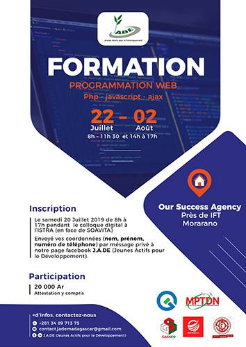 Poster — Training on Web Programming - PHP, JavaScript, Ajax,